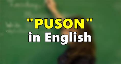 puson in english word